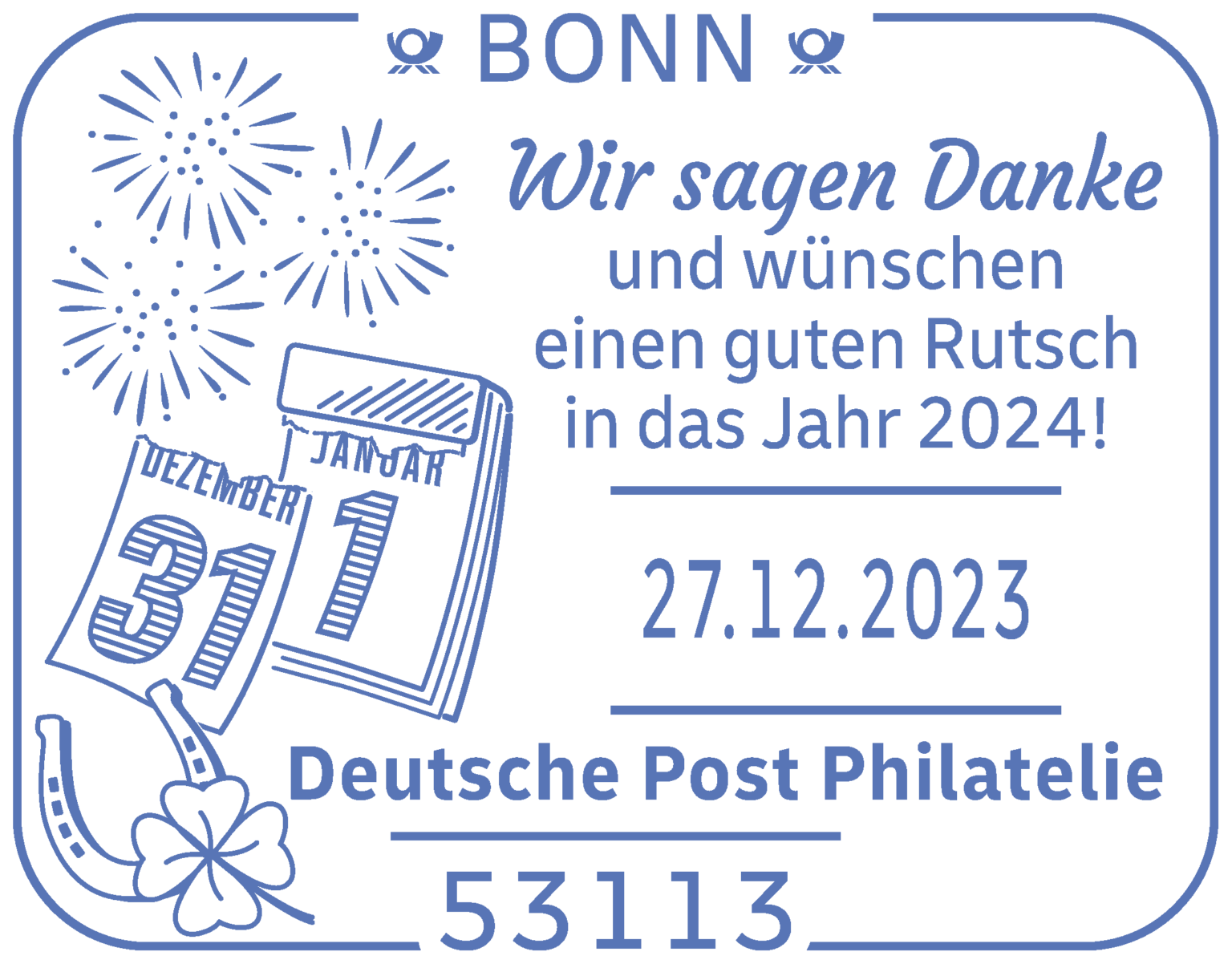 Ein Dankeschön für die Treue zum Jahreswechsel - Deutsche Briefmarken-Revue